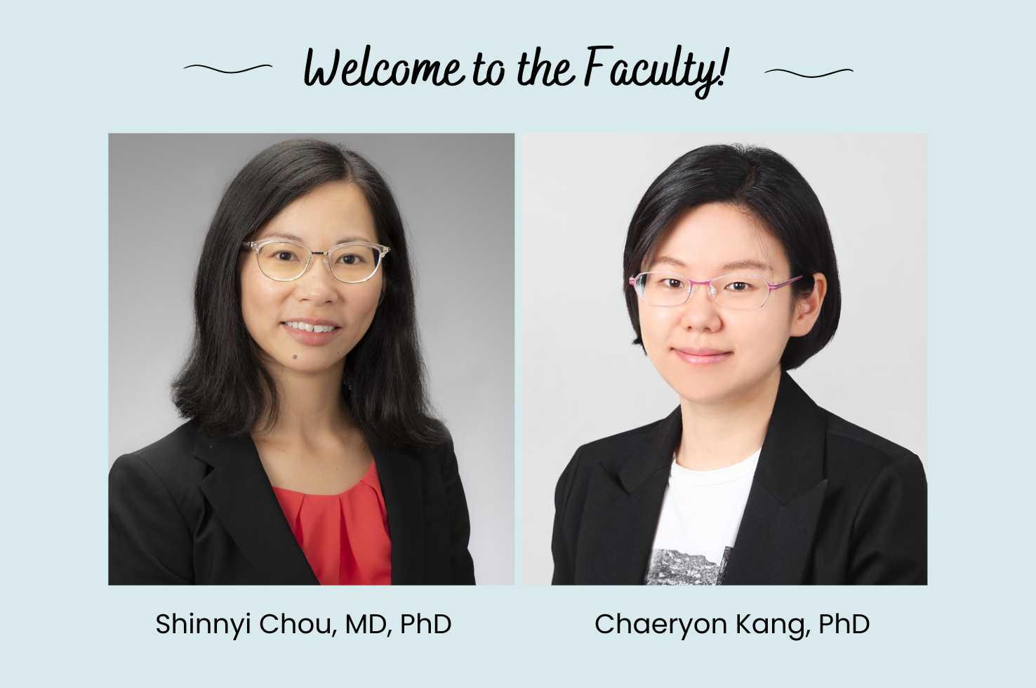 Dr. Chou and Dr. Kang