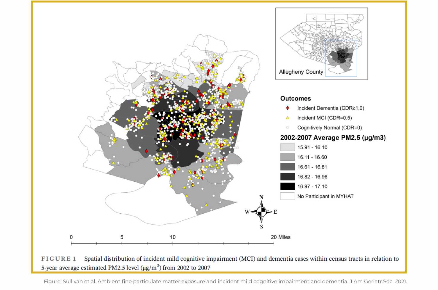 Study Map Showing Sample from Allegheny County Study Map Showing Sample from Allegheny County
