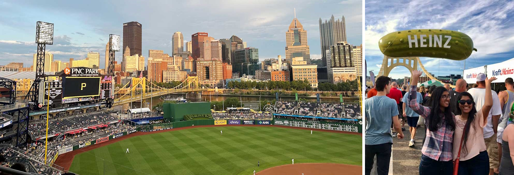 PNC park and scene from Picklesburgh
