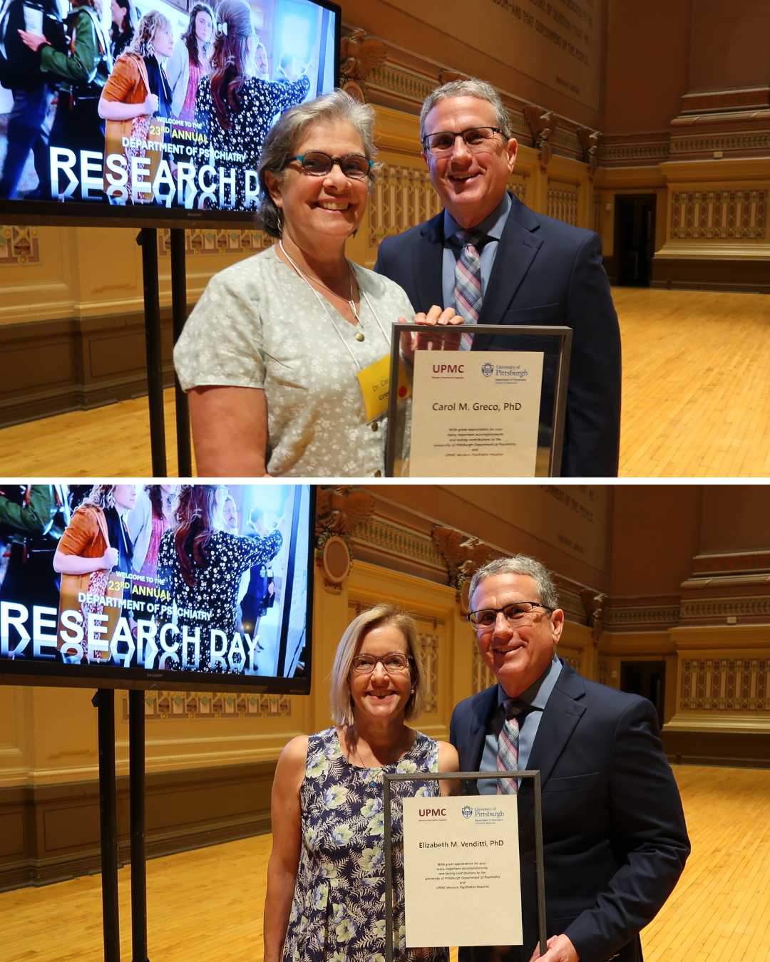 Emeritus Faculty Drs. Carol Greco and Elizabeth Venditti