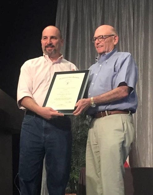 Dr. Robert Sweet is presented with ACP Award.