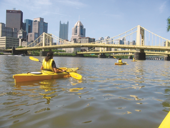 Kayaking on the Allegheny River